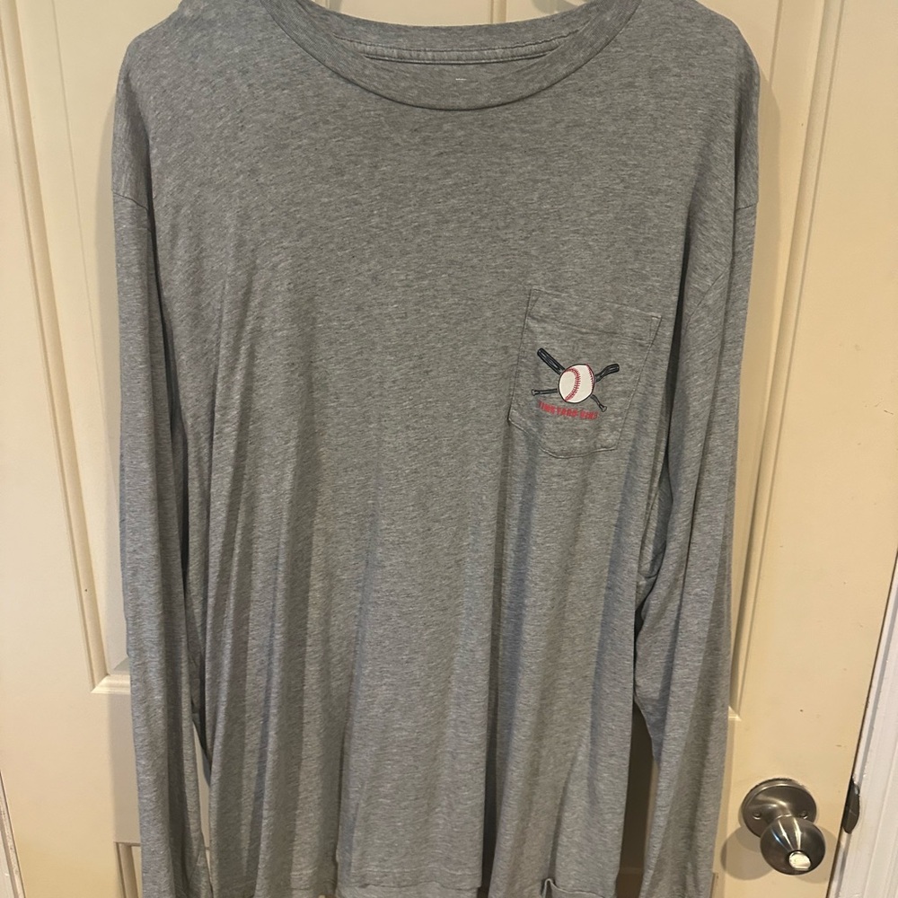 Vineyard Vines Gray Long Sleeve Men's Shirt